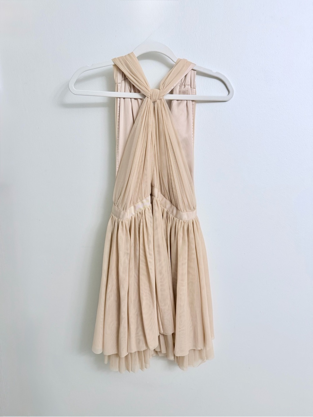 Club Monaco Cream Layered Tulle Mini Dress Size 6 Ballet Style - Picture 2 of 7